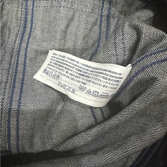 💥LAST DAY💥abercrombie kids Girl's Dark Wash Jean Jacket With Red Plaid Details … - Picture 9 of 10